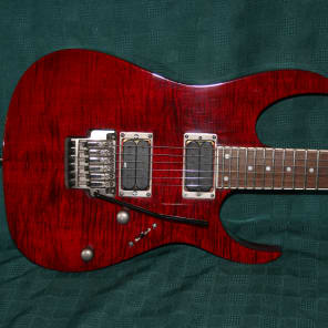 Ibanez RGT 42 FM Through Neck Trans Red | Reverb