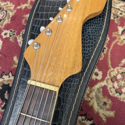 Misc Solidbody Electric Guitar Sunburst (Kawai) 1960s Japan #NA w/Chip Case image 8