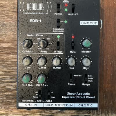 Headway EDB-1 アコースティックギター用エフェクター Headway EDM-1 and EDB-2 Acoustic Instrument Preamplifiers