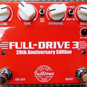 Fulltone Custom Shop FD-3 Full Drive 3 20th Anniversary Edition Dual Overdrive Pedal