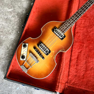 LEFTY Höfner 500/1 violin bass c 1980 - Sunburst original vintage MIJ Japan fujigen hofner paul McCartney greco image 5