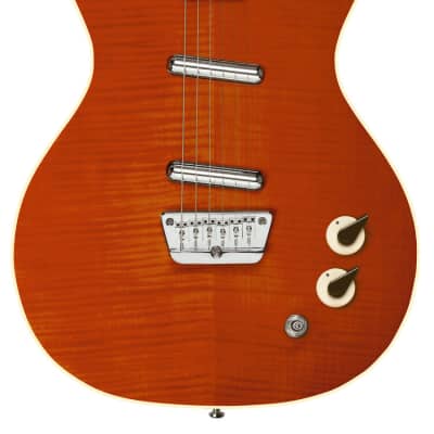 Danelectro D59DIVINE-MAPLE Double Cutaway Shorthorn Shape C Shape Neck 6-Electric Guitar image 3