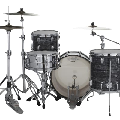 Ludwig *Pre-Order* Legacy Mahogany Vintage Black Oyster Pro Beat 14x22_9x13_16x16 Drums Shell Pack Special Order Authorized Dealer image 3