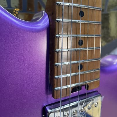 SBS Steve Brown Sound Guitars VS200 Includes Our FretWerx In USA Fret Dress and Setup! Purple Metallic image 7