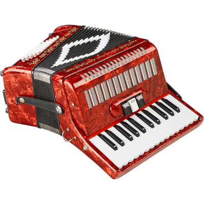 SofiaMari SM-2648, 26 Piano 48 Bass Accordion Regular Red Pearl image 1