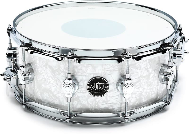 DW Performance Series Snare Drum - 5.5 x 14 inch - White Marine FinishPly (2-pack) Bundle image 1