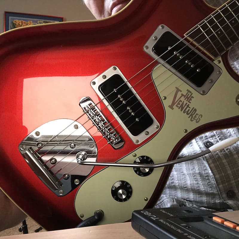 Aria The Ventures 40th anniversary guitar, Red metallic | Reverb