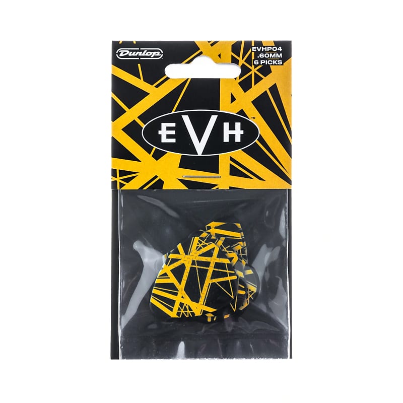 Dunlop EVHP04 Eddie Van Halen VH II Max-Grip .60mm Guitar Picks (6-Pack) image 1