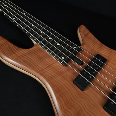 Fodera Emperor 5 String Standard Special Chambered, Flamed Redwood image 13