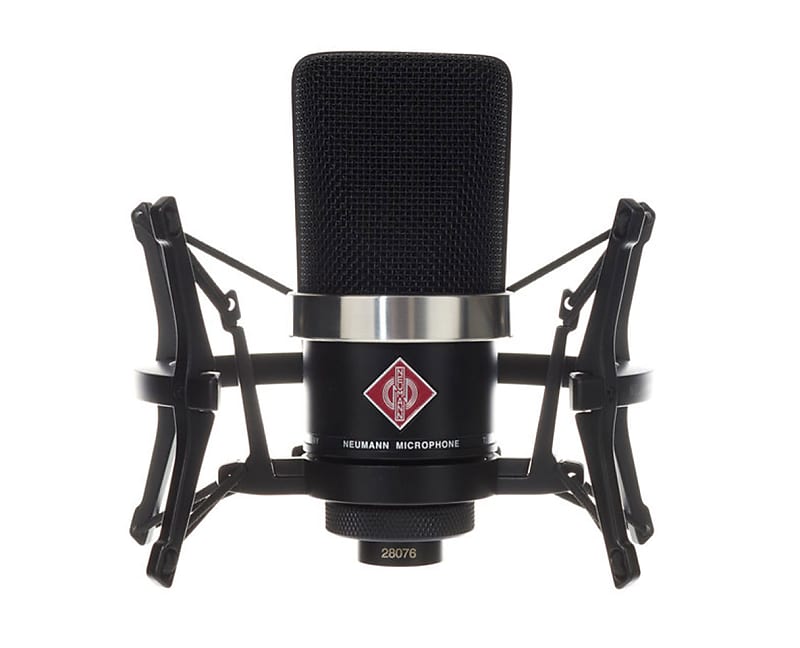 Neumann TLM102 Studio Set (Black) Condenser Microphone with EA4 Shockmount image 1
