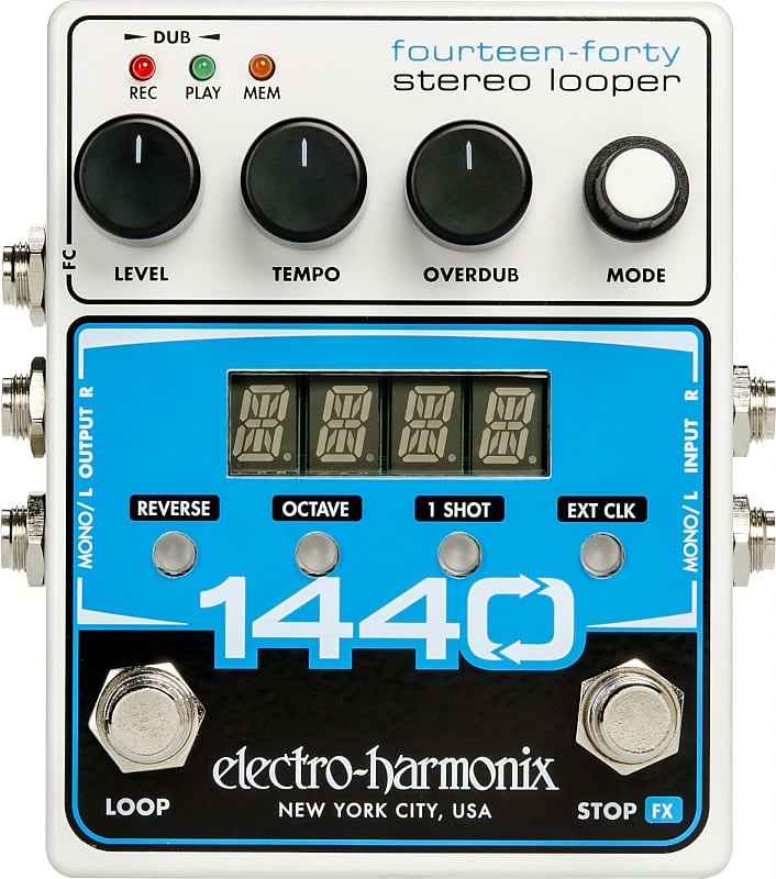 ELECTRO-HARMONIX NEW 1440 STEREO LOOPER WITH 20 LOOPS & 24 MINUTES RECORDING TIME 9.6DC-200 PSU INCL image 1