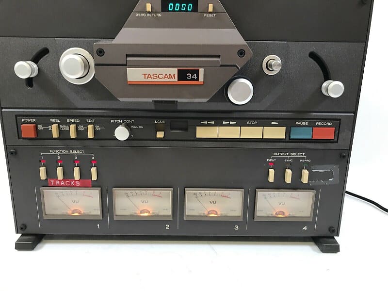 Tascam 34 1/4 Reel to Reel Four Track Reproducer / Recorder Tape Machine