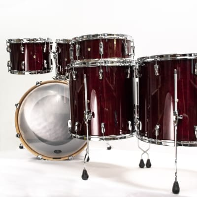 Pearl Vision SST Maple 12/13/16/18/22/14 Red Lacquer Drum Set image 15