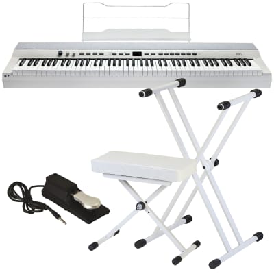 Roland FP-30X Digital Piano - White HOME ESSENTIALS BUNDLE