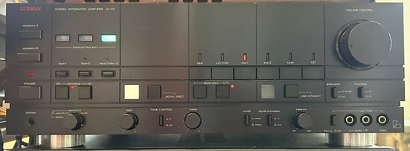 Luxman LV-117 Late 1980s - Black  			