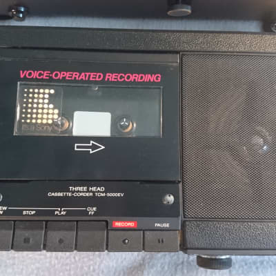 Sony TCM-5000EV Portable Cassette Recorder | Reverb