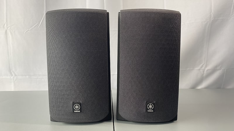 Yamaha NS-AM380SBL Bookshelf Speakers HiFi Stereo Vintage Home Audio Black  			
