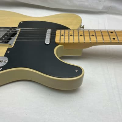 Fender Limited Edition American Vintage '52 Telecaster Korina Guitar with Case - non-original volume pot/knob - 2015 - Blackguard Blonde / Maple image 7