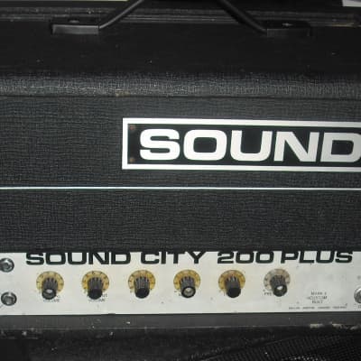 Sound City 200+ 70s vintage valve bass amplifier guitar amp kt88 SC200+ tube image 1