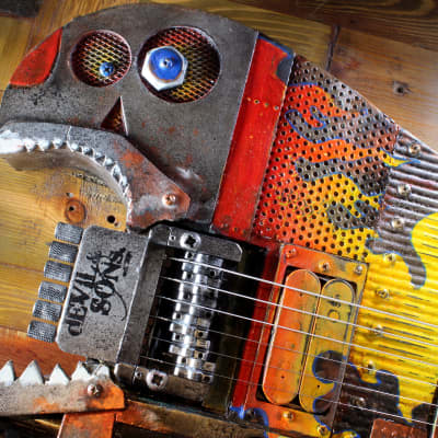 Mad Max Apocalypse  "The Flames"  headless guitar image 8