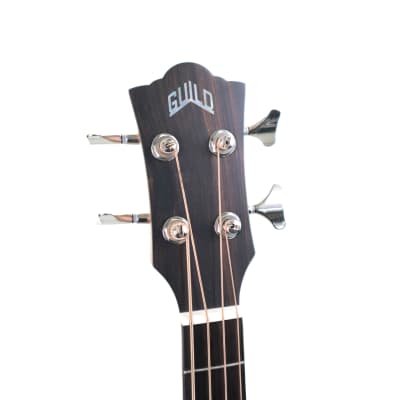 Guild Jumbo Junior Electro Acoustic Bass, Flame Maple Antique Blonde Satin image 7