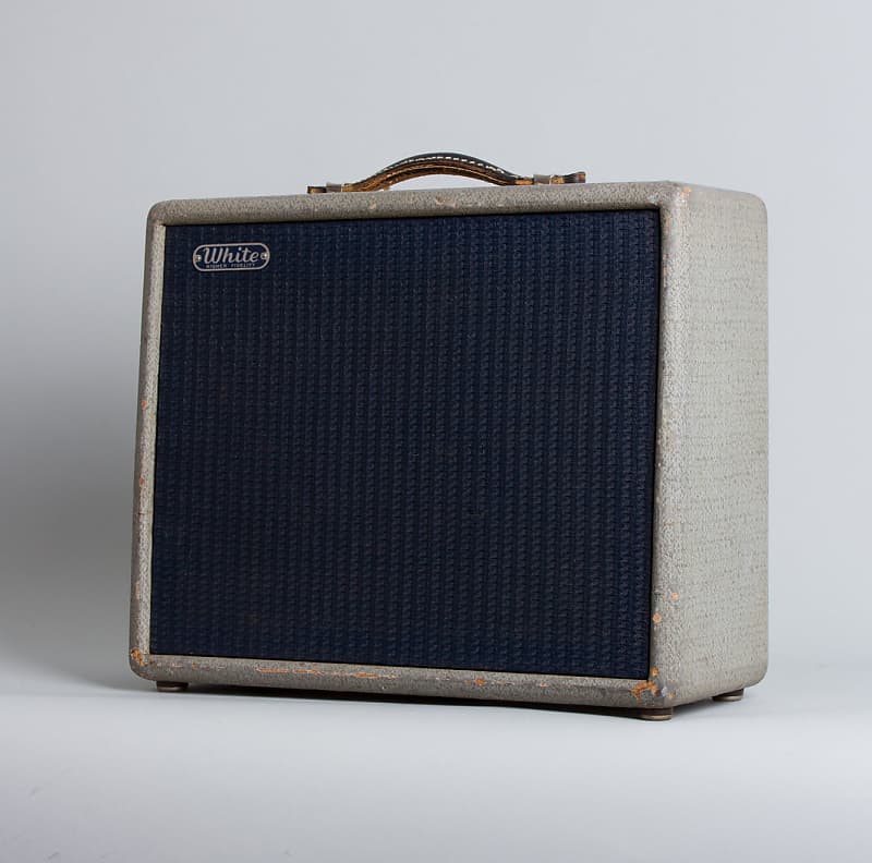 White Tube Amplifier, made by Fender (1956), ser. #9062