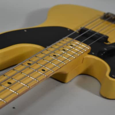 Nash PB-55 Relic Blonde Finish Left-Handed Electric Bass Guitar w/Bag image 4