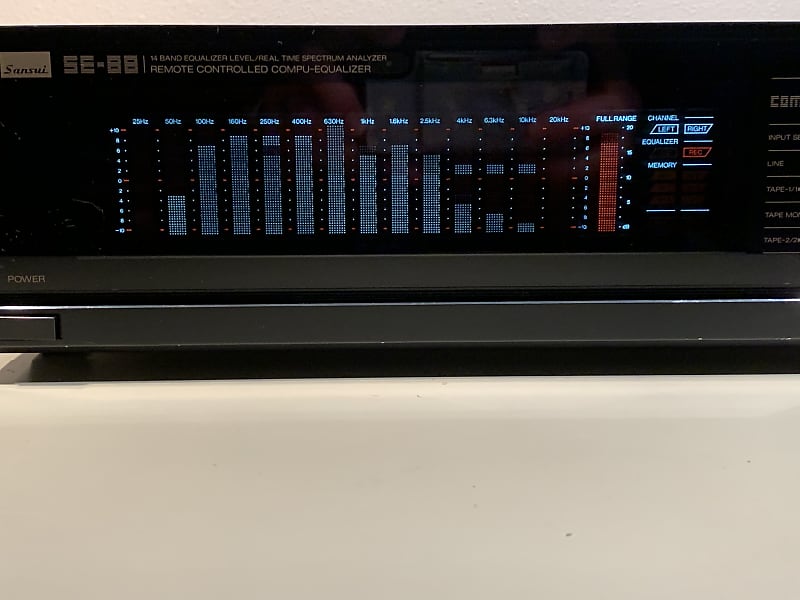 イコライザー　サンスイSE-88 SANSUI SE-88 ￥59,400(1989年頃) 14 полос. Пульт