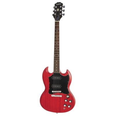 Epiphone SG Classic Worn P90s Electric Guitar (Worn Cherry) (LDWS) (DEC23) (Huntington,NY) image 2