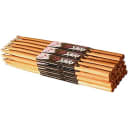 On-Stage HW5A 12 Pairs of Hickory Drum Sticks (5A, Wood Tip)