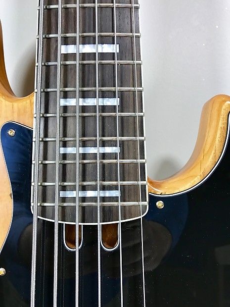 Bass Mods K634 6-String Bass, Spalted Top, John East J-Retro Bass Mods K634 6-String Bass, Spalted Top, John East J-Retro