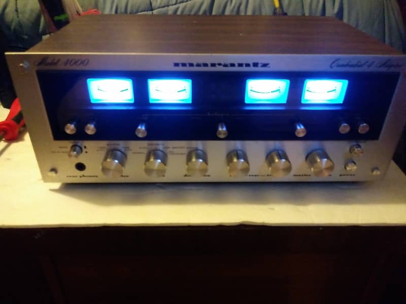 marantz 4000 アンプ Marantz 4000 Quad Pre Amp 1973-77 Silver/woodgrain | Reverb