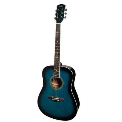 Lorden Acoustic Dreadnought Guitar (Blueburst) for sale