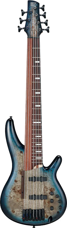 Ibanez SRAS7-CBS Ashula Bass Workshop SR Electric Bass 7-String - Cosmic Blue Sunburst + Case image 1
