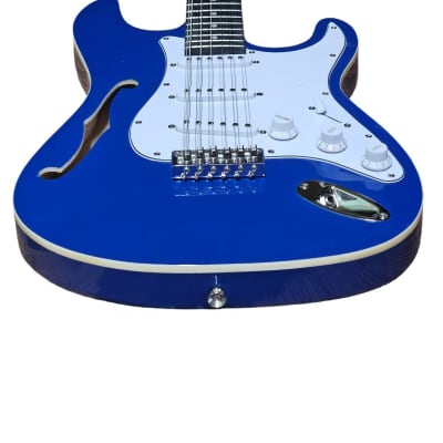 NEW 12 STRING STRAT STYLE SEMI-HOLLOW ELECTRIC GUITAR image 3