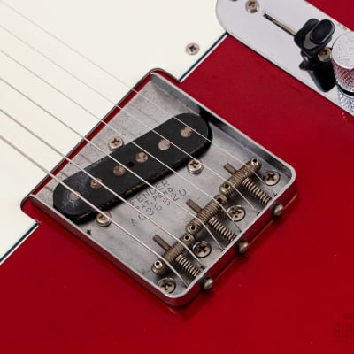 1989 Fender Telecaster Custom ‘62 Vintage Reissue TL62B-650 Candy Apple Red A-serial, Japan MIJ Fujigen image 8
