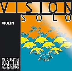 Thomastik Vision Solo 4/4 Violin String Set - Medium Gauge - with Aluminum Wound D String image 1