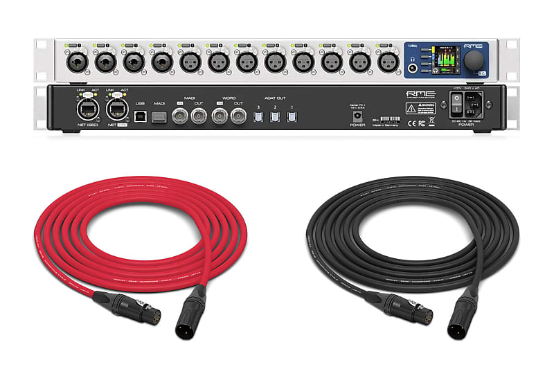 RME 12MIC Dante NetworkReady Microphone Preamp with DANTE, Reverb