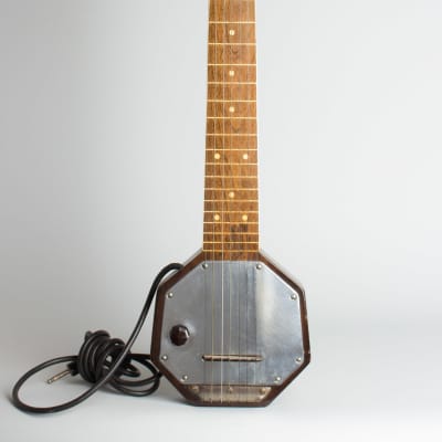 Audiovox  7-String Lap Steel Electric Guitar,  c. 1935, ser. #2369, original black hard shell case. for sale