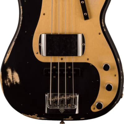 Fender Custom Shop Ltd. Ed. 1959 Precision Bass Special Relic, Aged Black w/Case image 2