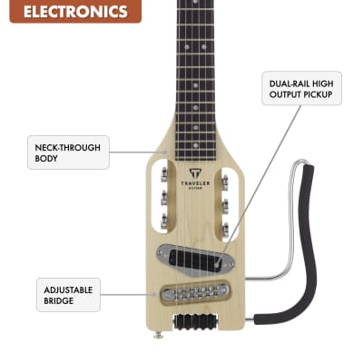 Traveler Guitar Ultra-Light Electric Travel Guitar (Maple) image 4