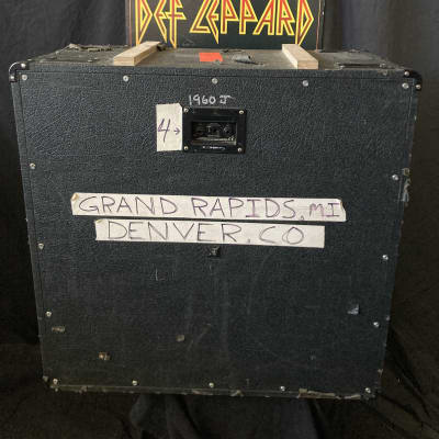 Marshall - Vivian Campbell's Def Leppard, 1960BV Vintage 280-Watt 4x12" Straight Guitar Speaker Cabinet "4 ->", With Tour Cities (DL #1026) 1990 - Present - Black image 6