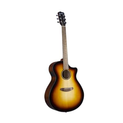Breedlove Discovery S Concerto Edgeburst CE European Spruce African Mahogany Acoustic Electric Guitar (Natural Gloss) image 4