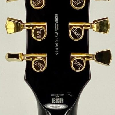 Esp Ltd EC1000-BLK Gloss Black Electric Guitar Set Neck W/EMG Pickups Ser# W21060055 image 6