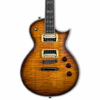ESP LTD EC-1000 ASB Amber Sunburst Guitar with Free Case image 2