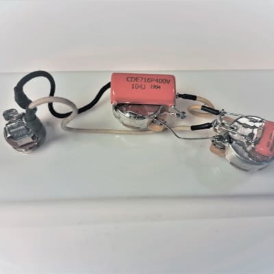 Precision Bass Wiring Harness .1 Orange Drop Capacitor - Free USA Shipping image 1