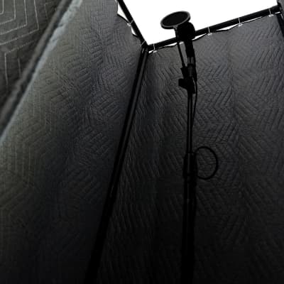 Vocal Recording Booth - SK Full Size Walk In Studio Vocal Isolation Booth with Canopy Roof for Home & Pro Studio image 15
