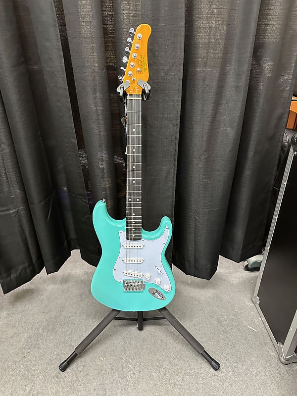 Oscar Schmidt by Washburn OS-300  "Strat Style" 2022 - Teal Blue 3 pickup with Maple Neck image 1