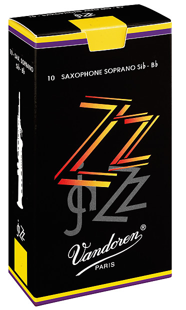 Vandoren SR403 ZZ Series Soprano Saxophone Reeds - Strength 3 (Box of 10) image 1