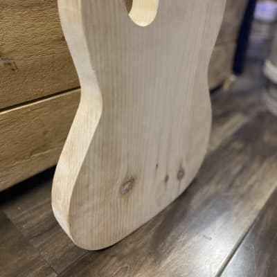 SGM DIY Project Guitar Body Unrouted Spruce image 6